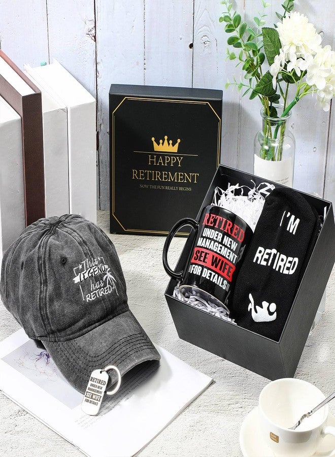 Sieral Retirement Gift Set for Men 2026 Funny Guys Retired Gifts Include Mug Baseball Cap Socks Keychain with Box - Image 5